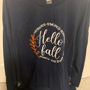 Homemade Fall long sleeve tee 3x